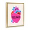 Stupell Industries Feel All The Feelings Framed Floater Canvas Wall Art Design by Jessica Beck